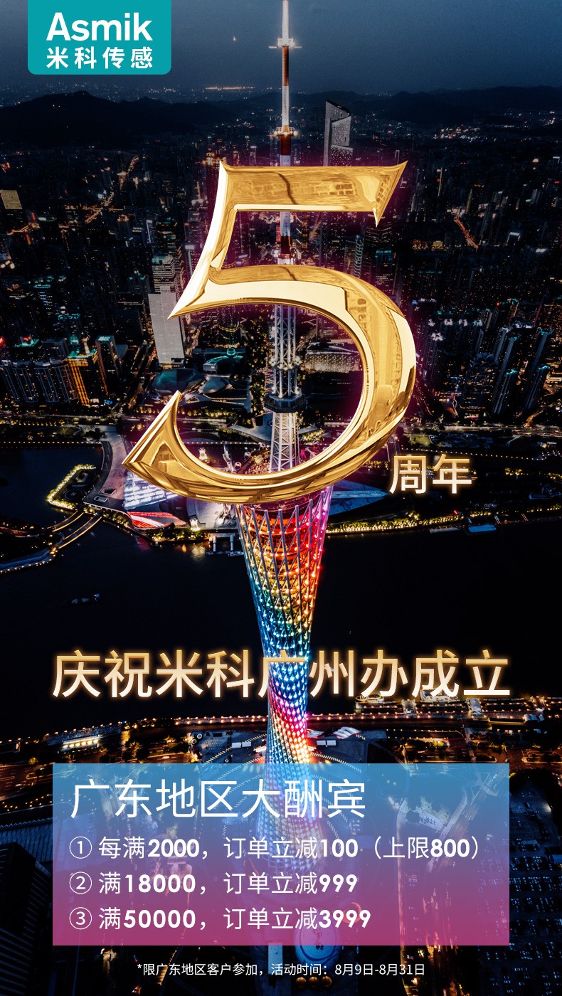 慶祝廣州辦事處成立5周年，全場滿減，感恩回饋